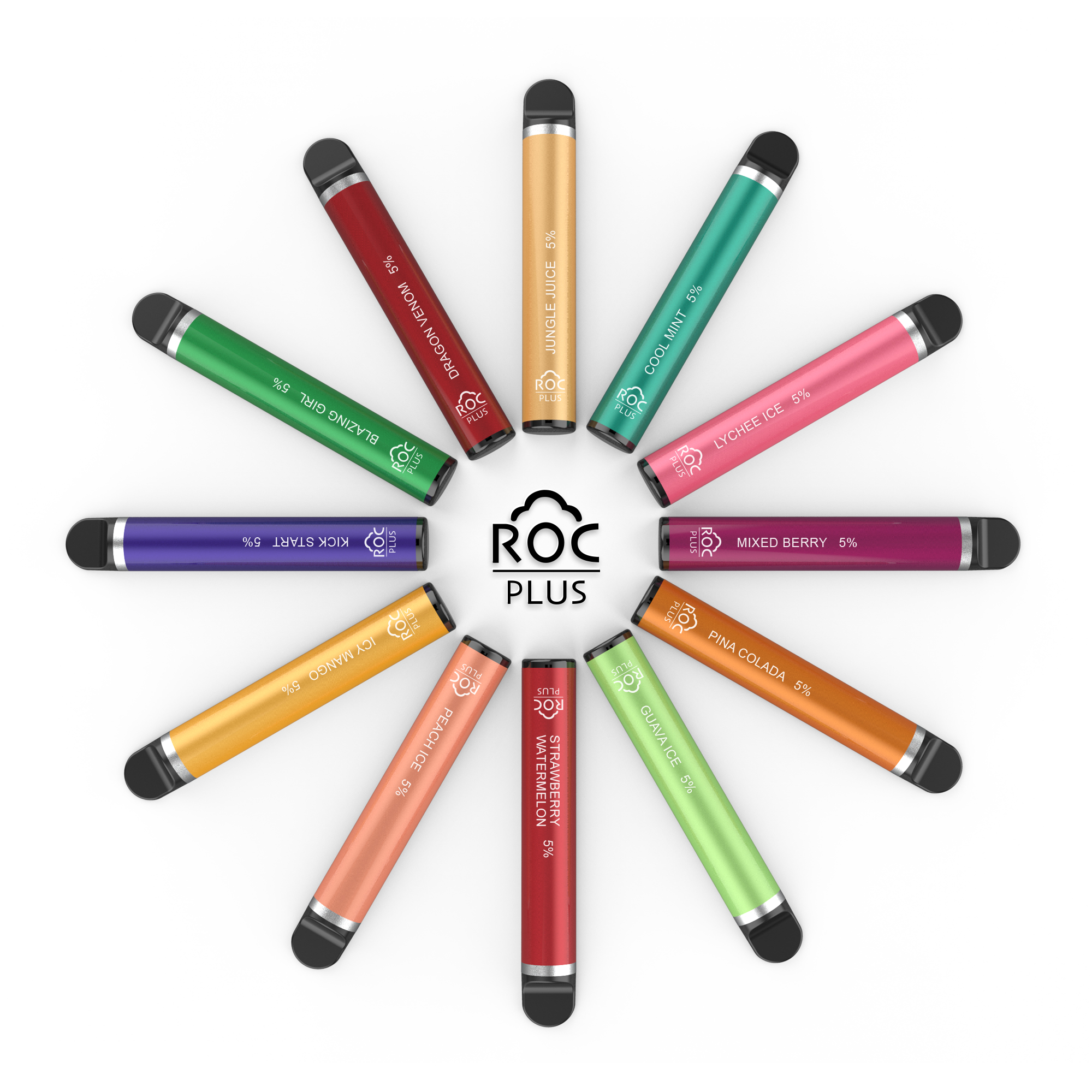 ROC PLUS Disposable Vape Pen Pre-Filled Disposable Pod 800 Puffs Ecigarette Vapor Stick-HOT disposable ecigarette